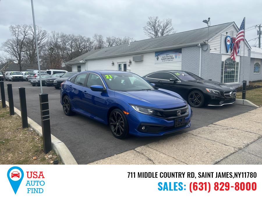 2021 Honda Civic Sedan Sport CVT, available for sale in Saint James, New York | USA Auto Find. Saint James, New York