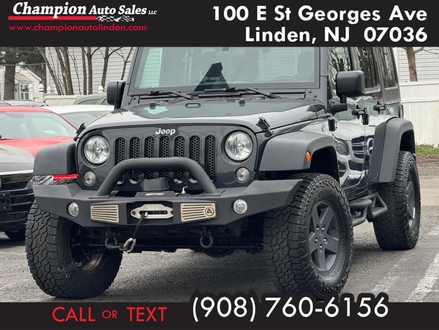 2017 Jeep Wrangler Unlimited Sport 4x4, available for sale in Linden, New Jersey | Champion Auto Sales. Linden, New Jersey
