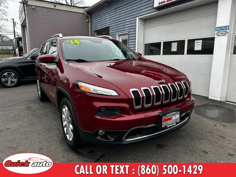 2014 Jeep Cherokee 4WD 4dr Limited, available for sale in Bristol, Connecticut | Quick Auto LLC. Bristol, Connecticut