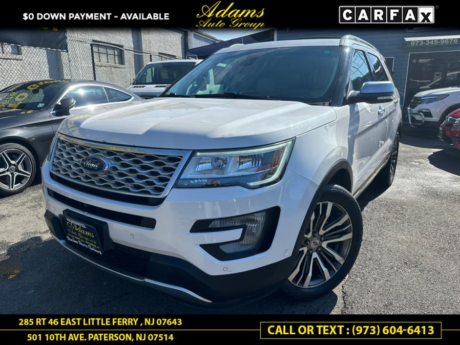 2016 Ford Explorer 4WD 4dr Platinum, available for sale in Little Ferry , New Jersey | Adams Auto Group . Little Ferry , New Jersey