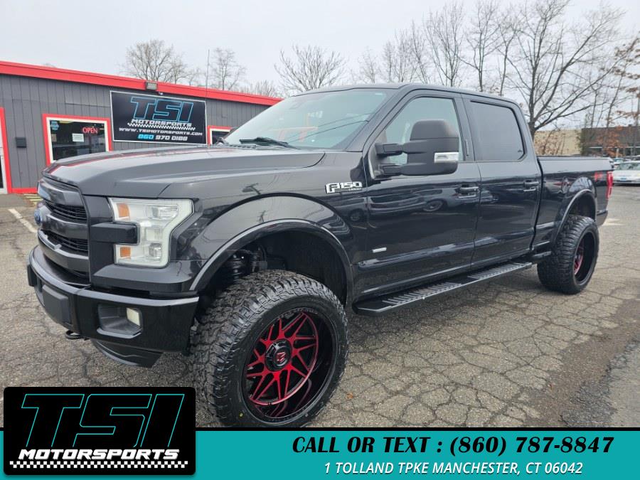 2015 Ford F-150 4WD SuperCrew 157" Lariat w/HD Payload Pkg, available for sale in Manchester, Connecticut | TSI Motorsports. Manchester, Connecticut