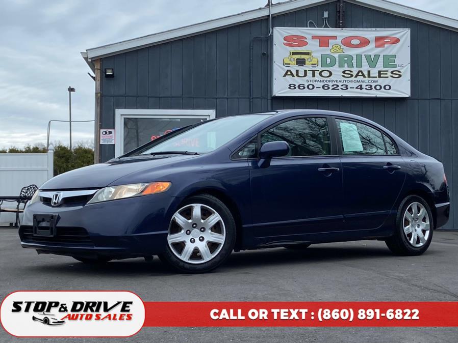 2007 Honda Civic Sdn 4dr AT LX, available for sale in East Windsor, Connecticut | Stop & Drive Auto Sales. East Windsor, Connecticut
