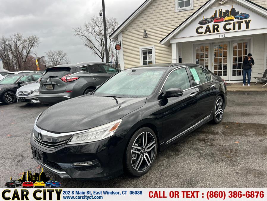 2016 Honda Accord Sedan 4dr V6 Auto Touring, available for sale in East Windsor, Connecticut | Car City LLC. East Windsor, Connecticut