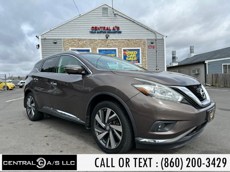 2015 Nissan Murano AWD 4dr Platinum, available for sale in East Windsor, Connecticut | Central A/S LLC. East Windsor, Connecticut