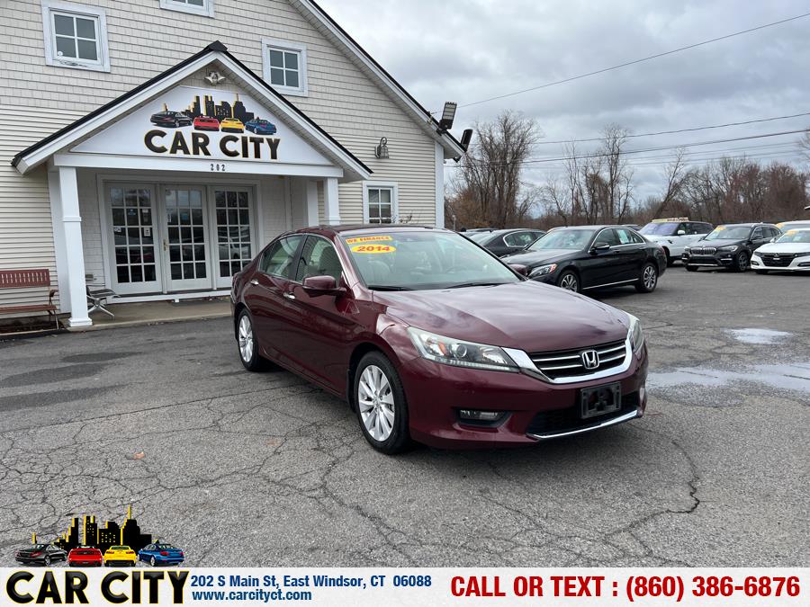 2014 Honda Accord Sedan 4dr I4 CVT EX-L, available for sale in East Windsor, Connecticut | Car City LLC. East Windsor, Connecticut