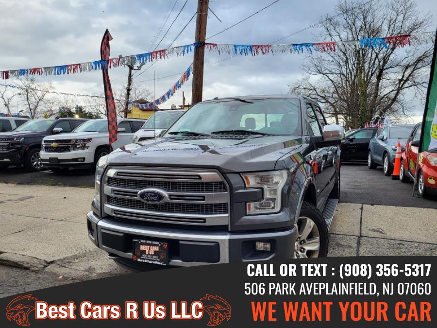 2015 Ford F-150 4WD SuperCrew 157" Platinum, available for sale in Plainfield, New Jersey | Best Cars R Us LLC. Plainfield, New Jersey