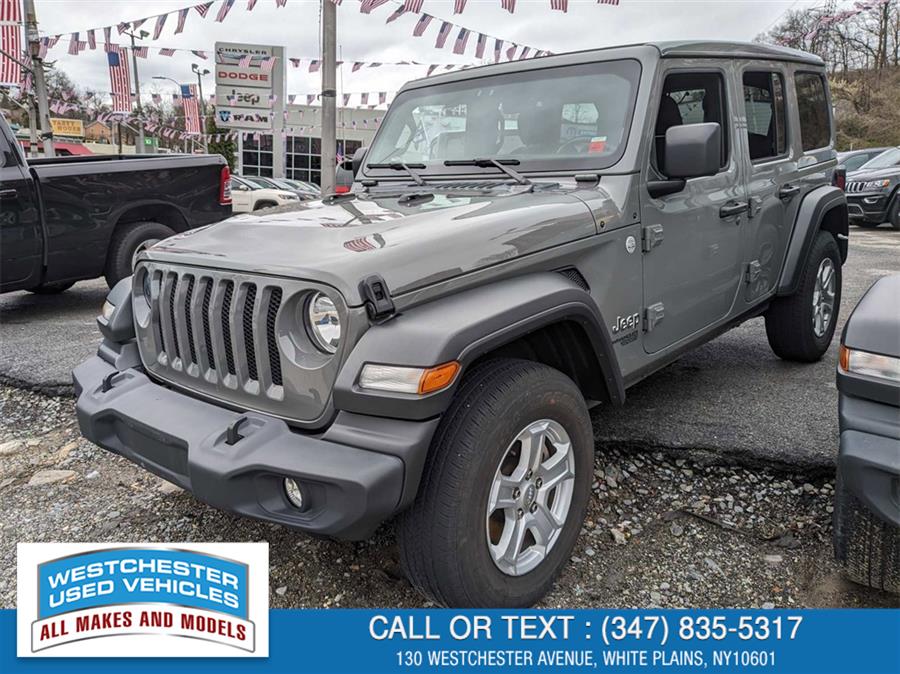 2021 Jeep Wrangler Unlimited Sport S, available for sale in White Plains, New York | Apex Westchester Used Vehicles. White Plains, New York