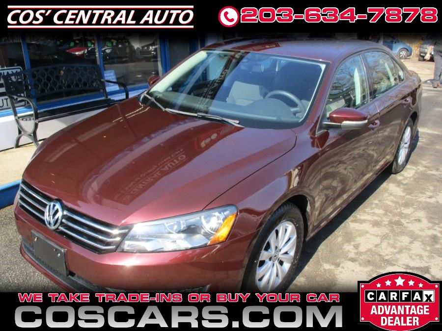 2013 Volkswagen Passat 4dr Sdn 2.5L Auto S PZEV, available for sale in Meriden, Connecticut | Cos Central Auto. Meriden, Connecticut 2013 Volkswagen Passat 4dr Sdn 2.5L Auto S PZEV, available for sale in Meriden, Connecticut | Cos Central Auto. Meriden, Connecticut