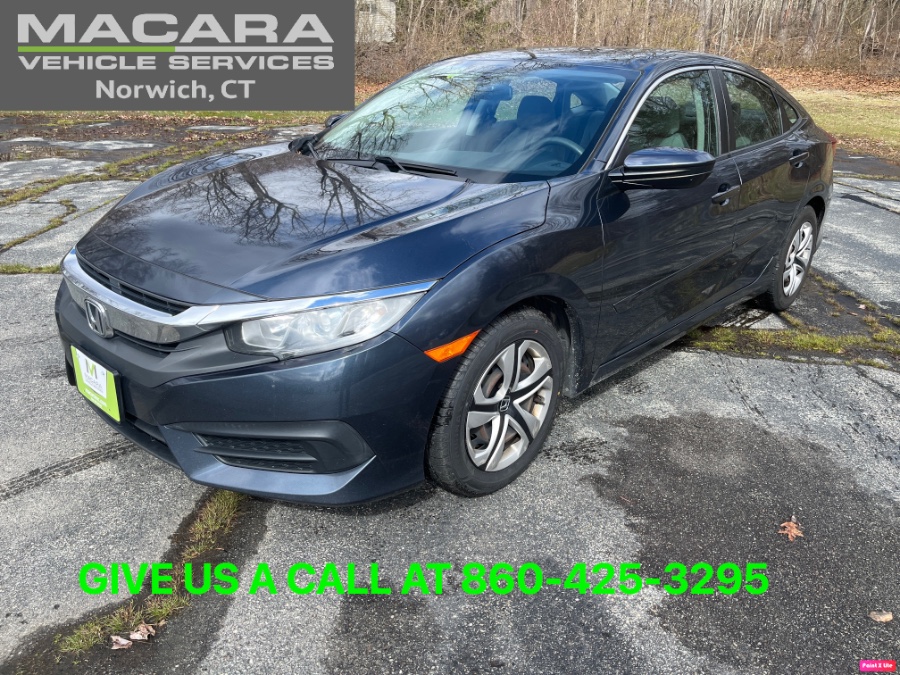 2016 Honda Civic Sedan 4dr CVT LX, available for sale in Norwich, Connecticut | MACARA Vehicle Services, Inc. Norwich, Connecticut