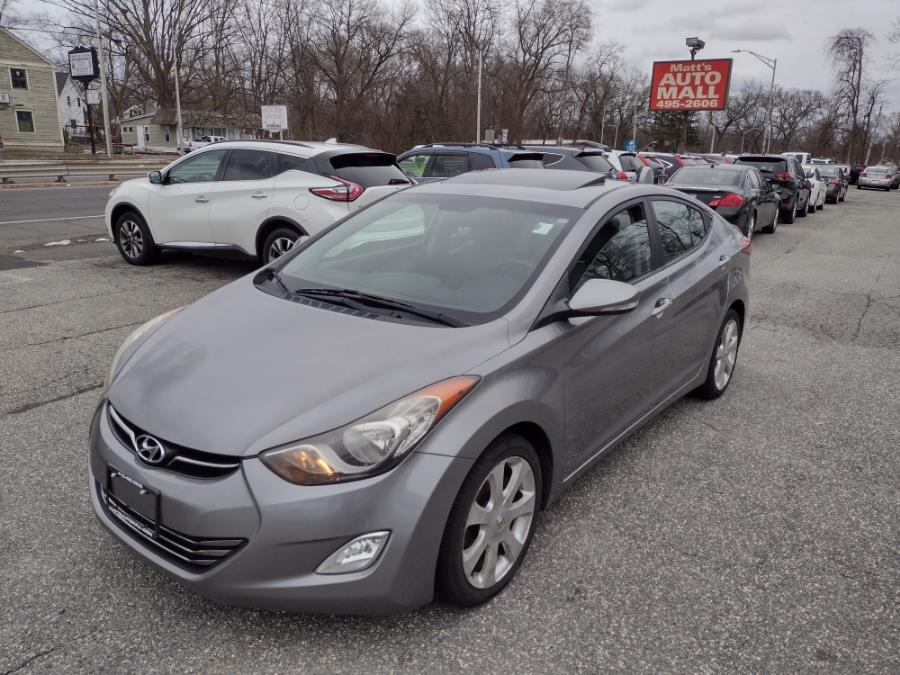 2012 Hyundai Elantra 4dr Sdn Auto Limited, available for sale in Chicopee, Massachusetts | Matts Auto Mall LLC. Chicopee, Massachusetts