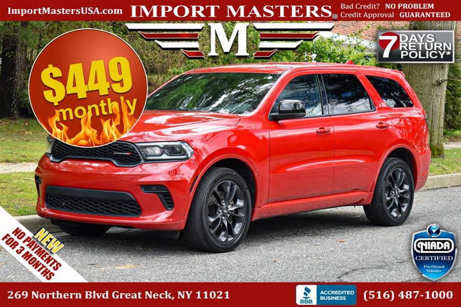Used Dodge Durango GT AWD 4dr SUV 2021 | Camy Cars. Great Neck, New York