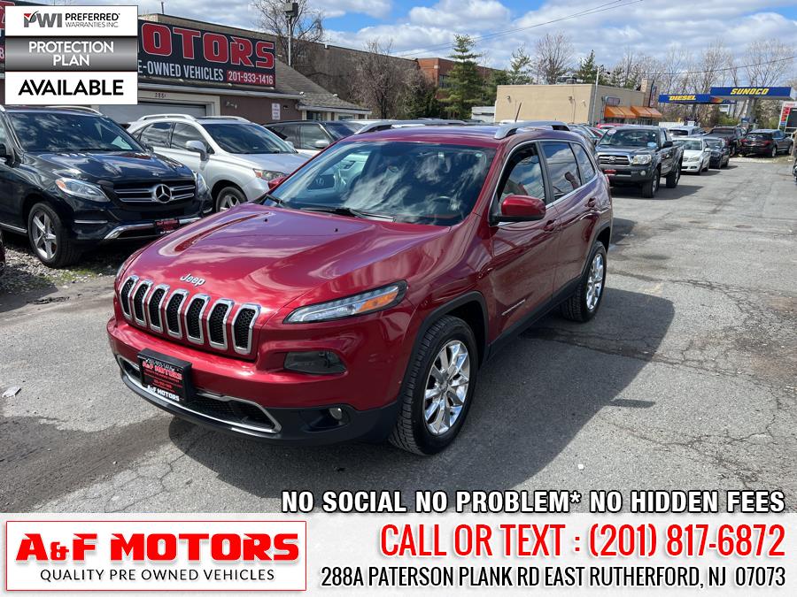 2014 Jeep Cherokee 4WD 4dr Limited, available for sale in East Rutherford, New Jersey | A&F Motors LLC. East Rutherford, New Jersey