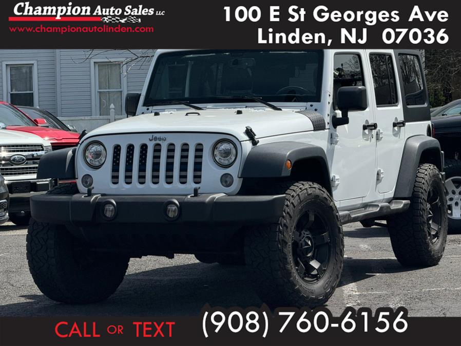 2017 Jeep Wrangler Unlimited Sport 4x4, available for sale in Linden, New Jersey | Champion Used Auto Sales. Linden, New Jersey