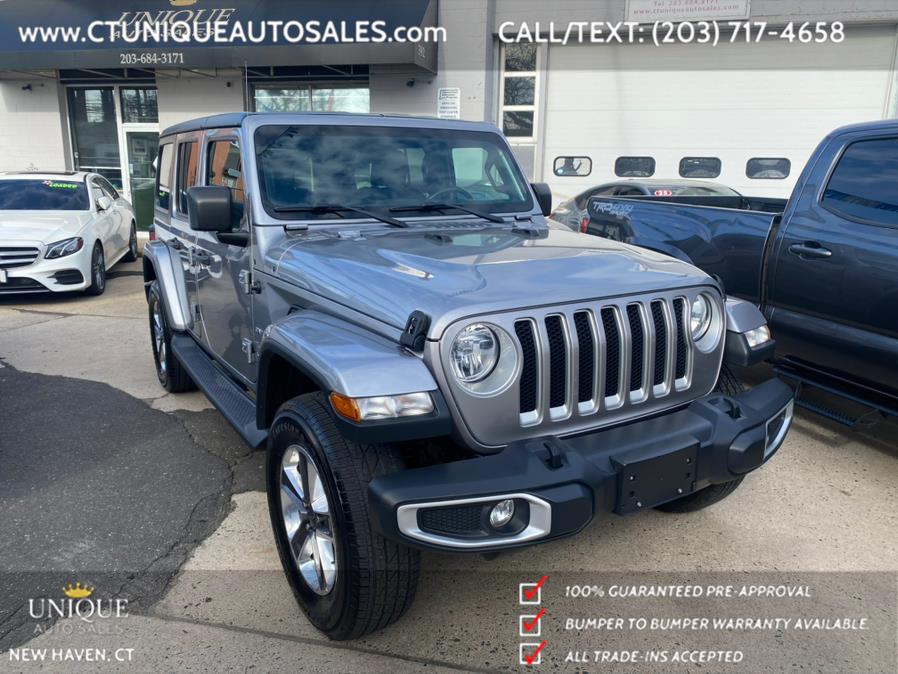 2019 Jeep Wrangler Unlimited Sahara 4x4, available for sale in New Haven, Connecticut | Unique Auto Sales LLC. New Haven, Connecticut