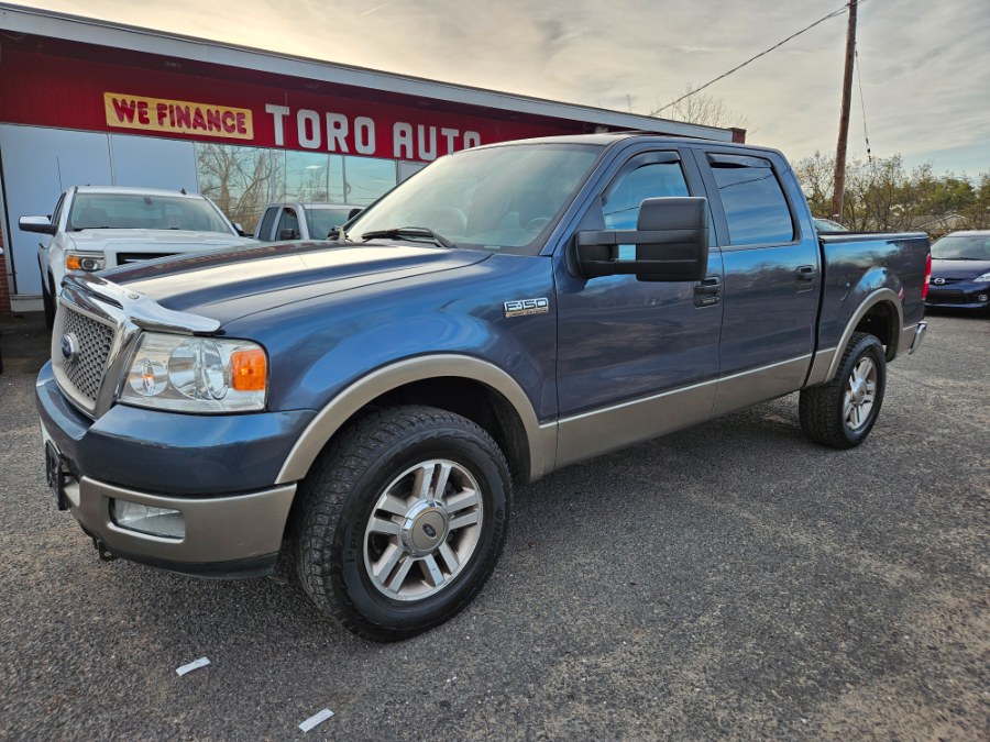 2005 Ford F-150 Lariat 4WD Crew Cab 5.4Triton V8 Leather+Sunroof, available for sale in East Windsor, Connecticut | Toro Auto. East Windsor, Connecticut