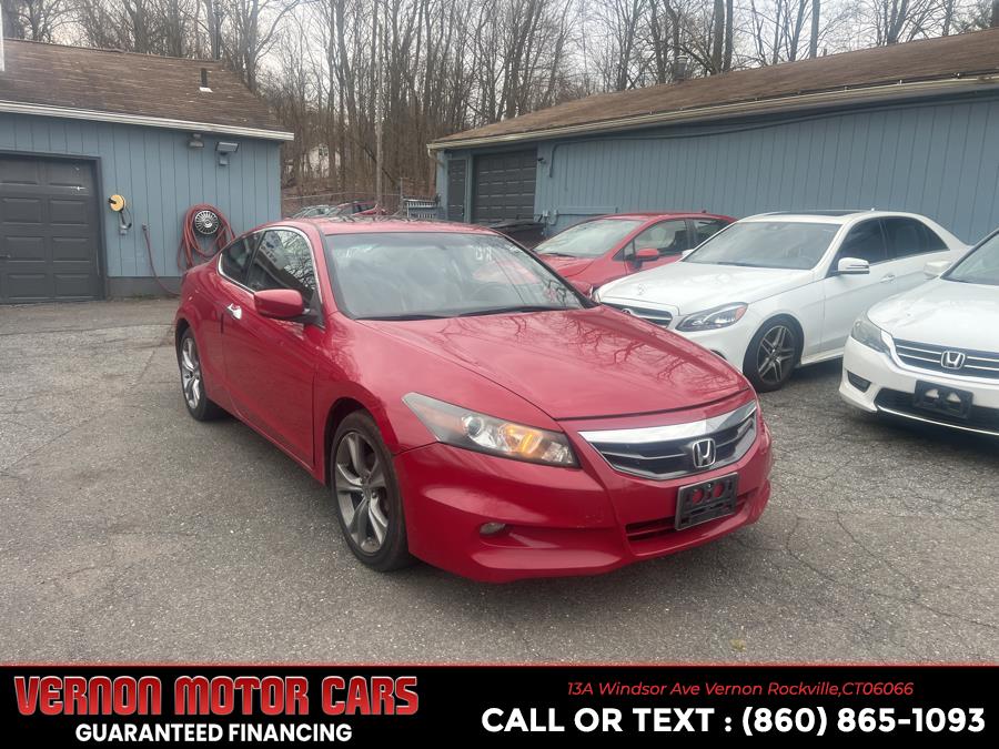 2012 Honda Accord Cpe EXL, available for sale in Vernon Rockville, Connecticut | Vernon Motor Cars. Vernon Rockville, Connecticut