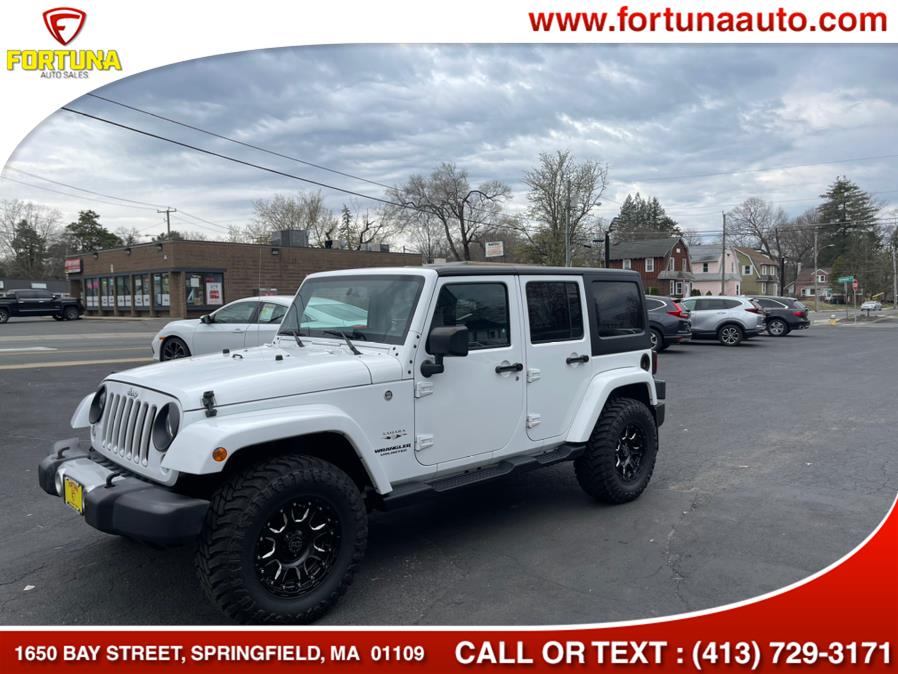 2017 Jeep Wrangler Unlimited Sahara 4x4, available for sale in Springfield, Massachusetts | Fortuna Auto Sales Inc.. Springfield, Massachusetts