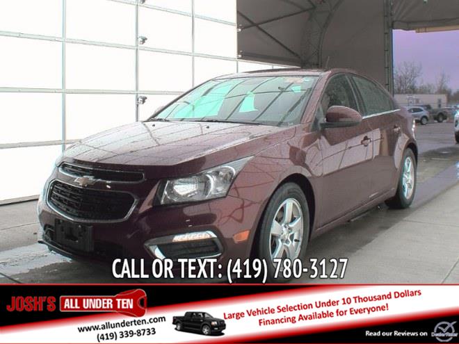 2016 Chevrolet Cruze Limited 1LT, available for sale in Elida, Ohio | Josh's All Under Ten LLC. Elida, Ohio