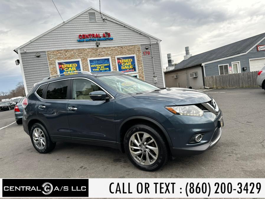 2014 Nissan Rogue AWD 4dr S, available for sale in East Windsor, Connecticut | Central A/S LLC. East Windsor, Connecticut