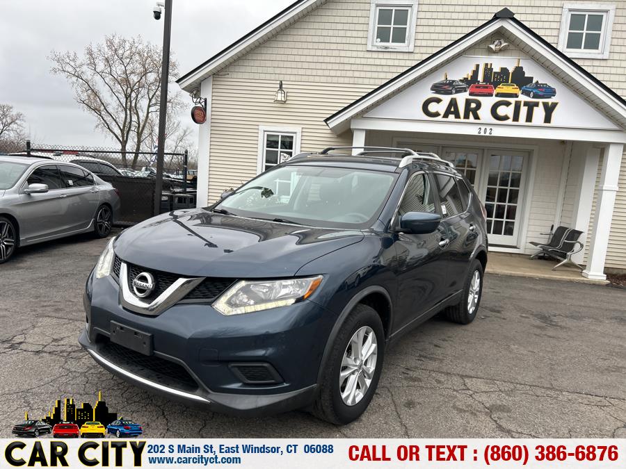 2016 Nissan Rogue AWD 4dr S, available for sale in East Windsor, Connecticut | Car City LLC. East Windsor, Connecticut