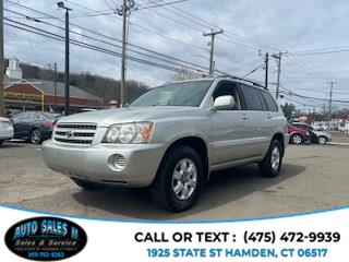 2003 Toyota Highlander 4dr V6 4WD, available for sale in Hamden, Connecticut | Auto Sales II Inc. Hamden, Connecticut