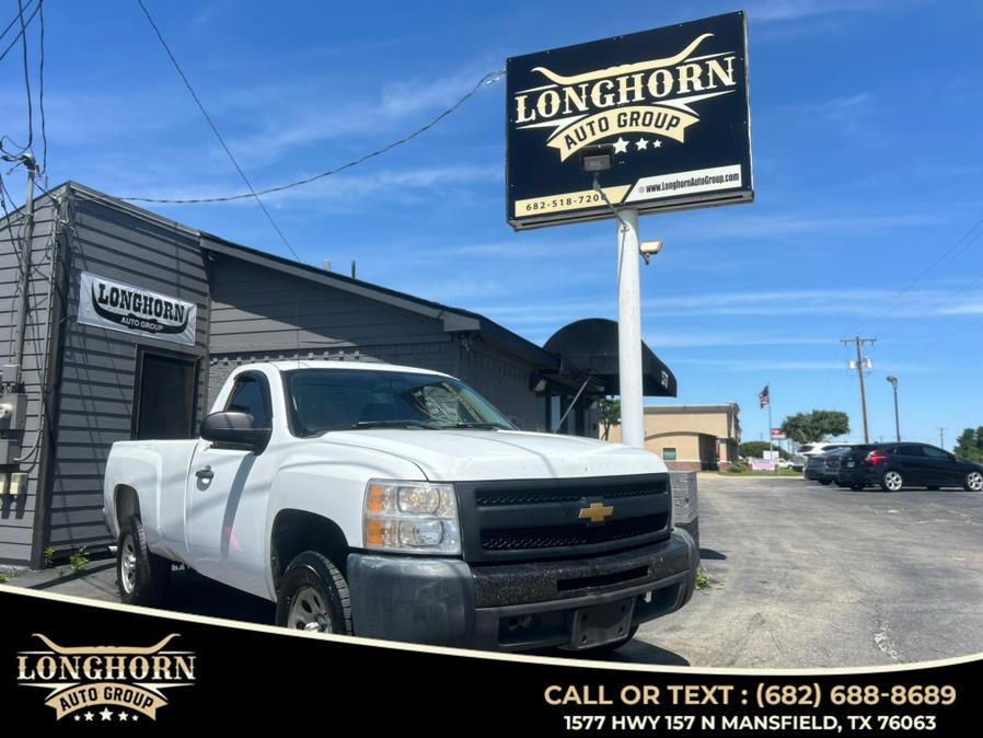 2010 Chevrolet Silverado 1500 2WD Reg Cab 133.0" Work Truck, available for sale in Mansfield, Texas | Longhorn Auto Group. Mansfield, Texas