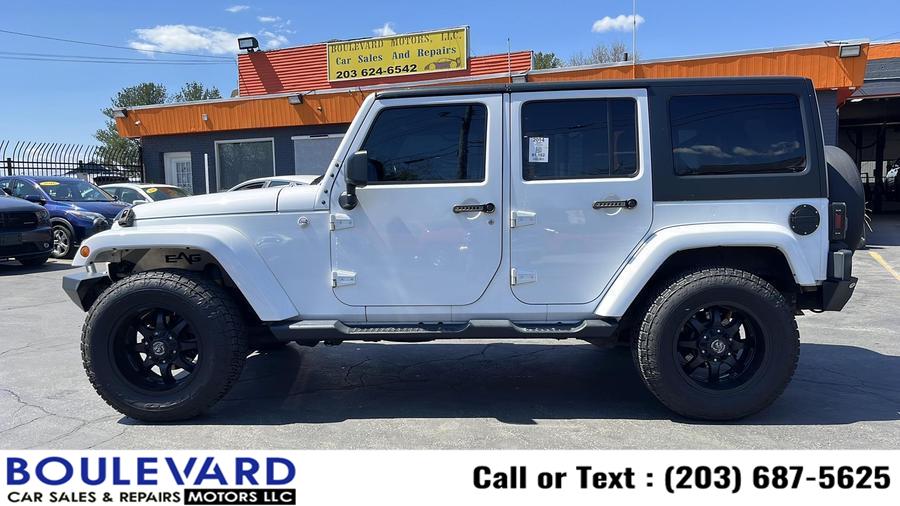 2014 Jeep Wrangler Unlimited Sahara Sport Utility 4D, available for sale in New Haven, Connecticut | Boulevard Motors LLC. New Haven, Connecticut
