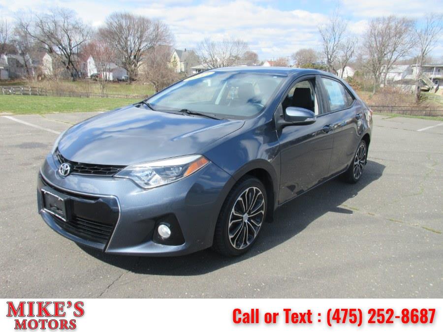 2015 Toyota Corolla 4dr Sdn CVT S (Natl), available for sale in Stratford, Connecticut | Mike's Motors LLC. Stratford, Connecticut