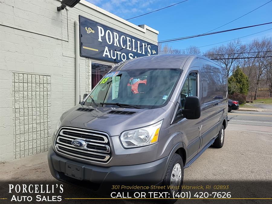 2015 Ford Transit Cargo Van T-250 148" Med Rf 9000 GVWR Sliding RH Dr, available for sale in West Warwick, Rhode Island | Porcelli's Auto Sales. West Warwick, Rhode Island