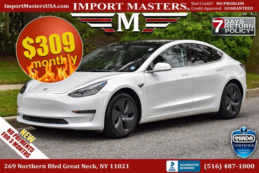 2019 Tesla Model 3 Standard Range Plus 4dr Fastback, available for sale in Great Neck, New York | Camy Cars. Great Neck, New York