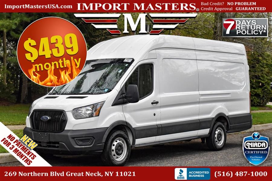 2021 Ford Transit 350 3dr LWB High Roof Extended Cargo Van, available for sale in Great Neck, New York | Camy Cars. Great Neck, New York