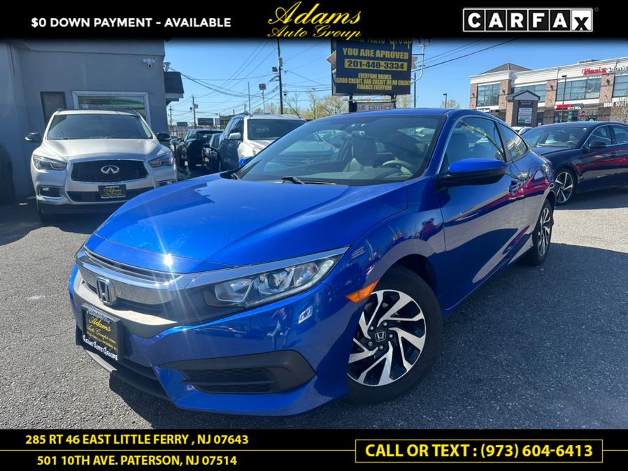 2018 Honda Civic Coupe LX-P CVT, available for sale in Paterson, New Jersey | Adams Auto Group. Paterson, New Jersey