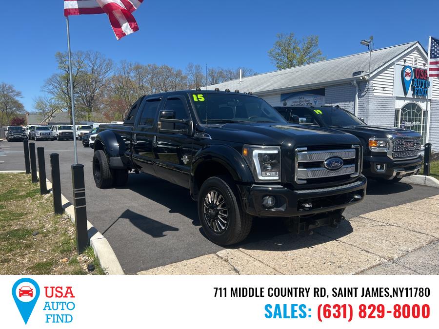 2015 Ford Super Duty F-350 DRW 4WD Crew Cab 172" Platinum, available for sale in Saint James, New York | USA Auto Find. Saint James, New York