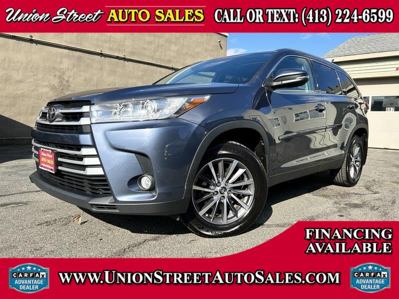 2019 Toyota Highlander XLE V6 AWD (Natl), available for sale in West Springfield, Massachusetts | Union Street Auto Sales. West Springfield, Massachusetts