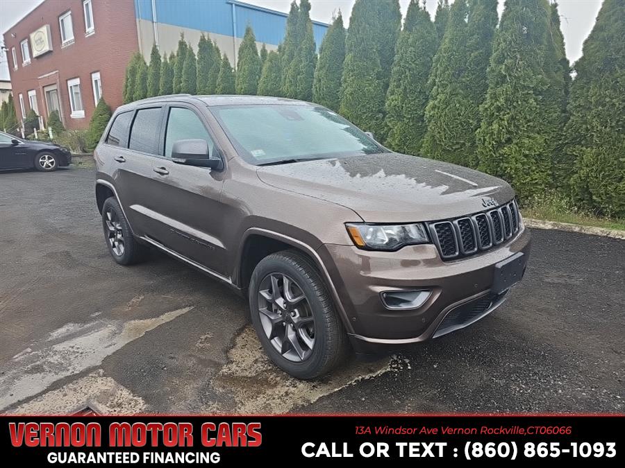 2021 Jeep Grand Cherokee 80th Anniversary 4x4, available for sale in Vernon Rockville, Connecticut | Vernon Motor Cars. Vernon Rockville, Connecticut