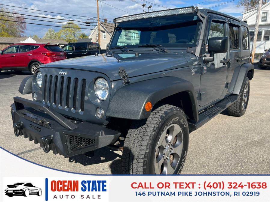 2016 Jeep Wrangler Unlimited 4WD 4dr Sport, available for sale in Johnston, Rhode Island | Ocean State Auto Sales. Johnston, Rhode Island