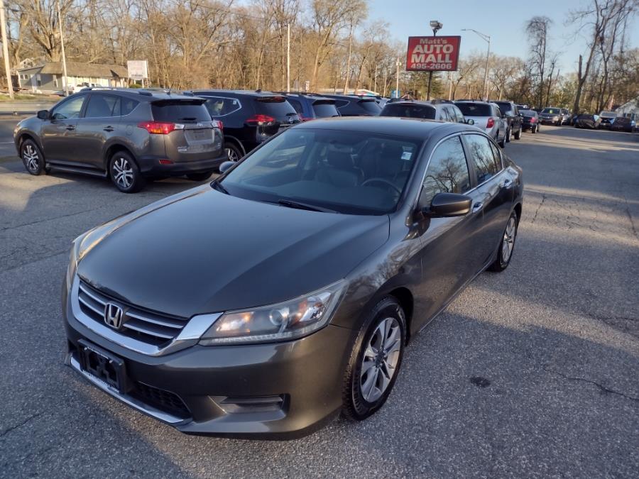 2013 Honda Accord Sdn 4dr I4 CVT LX PZEV, available for sale in Chicopee, Massachusetts | Matts Auto Mall LLC. Chicopee, Massachusetts