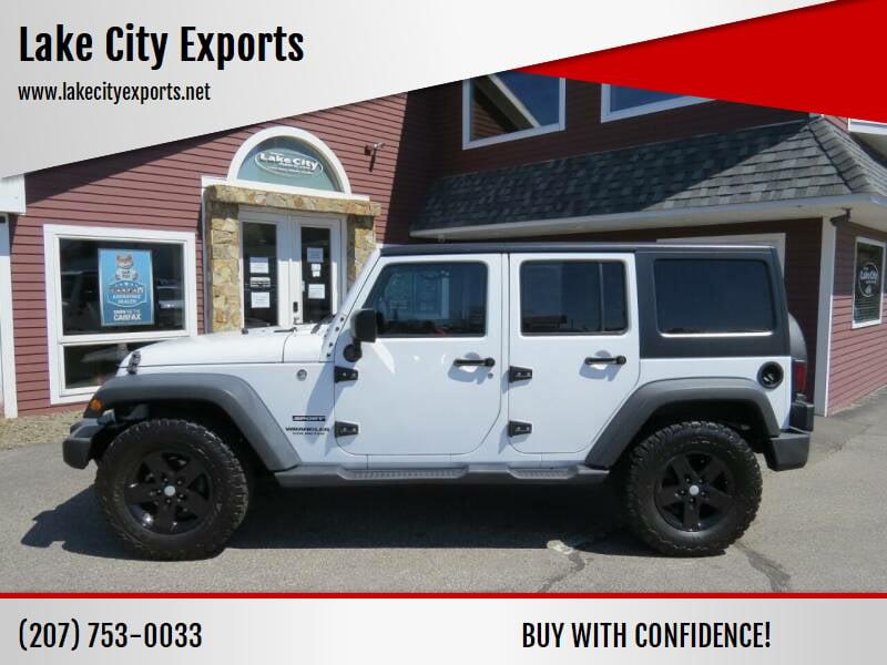 2017 Jeep Wrangler Unlimited Sport S 4x4 4dr SUV, available for sale in Auburn, Maine | Lake City Exports Inc. Auburn, Maine