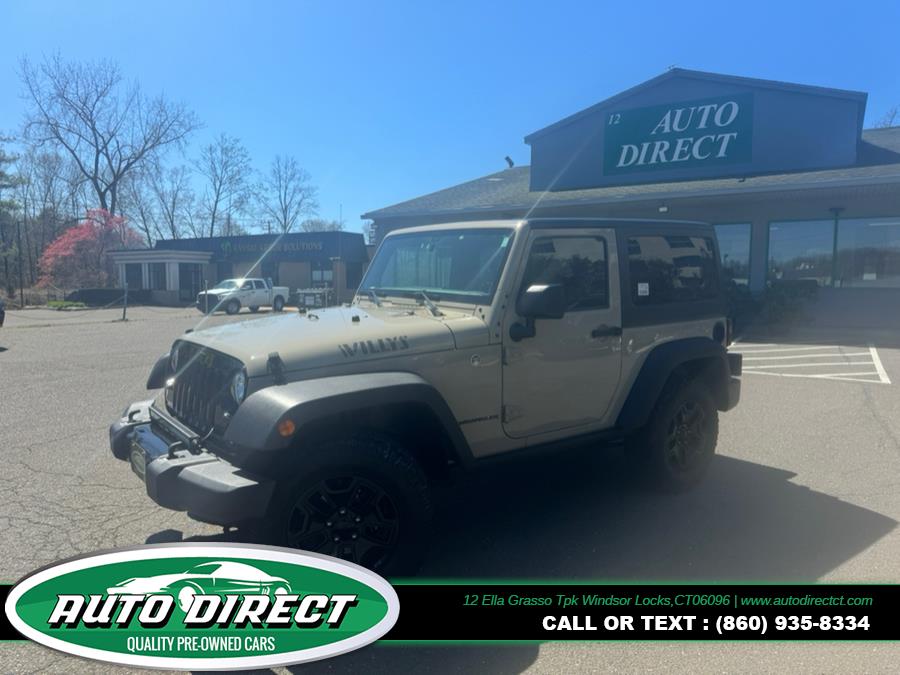 2017 Jeep Wrangler Willys Wheeler 4x4, available for sale in Windsor Locks, Connecticut | Auto Direct LLC. Windsor Locks, Connecticut