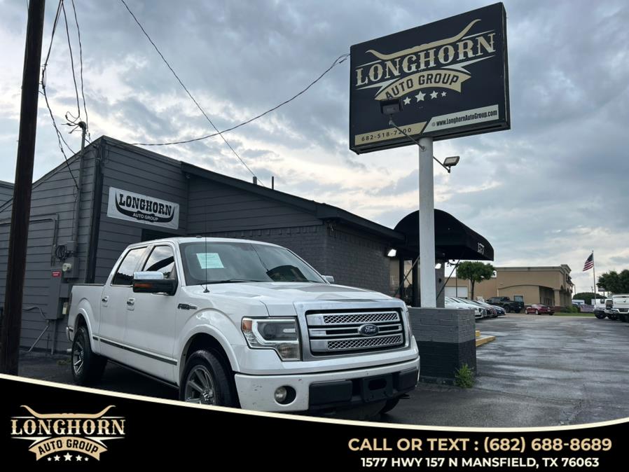 2013 Ford F-150 2WD SuperCrew 145" Platinum, available for sale in Mansfield, Texas | Longhorn Auto Group. Mansfield, Texas