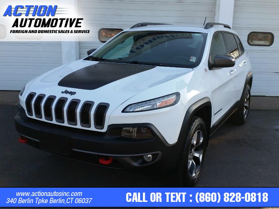 2015 Jeep Cherokee 4WD 4dr Trailhawk, available for sale in Berlin, Connecticut | Action Automotive. Berlin, Connecticut