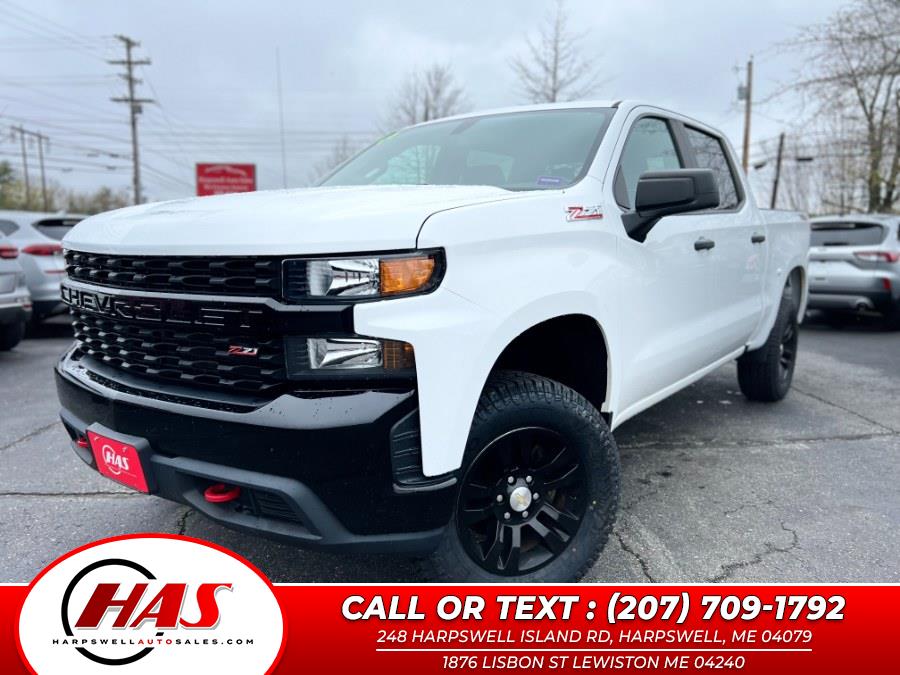 2019 Chevrolet Silverado 1500 4WD Crew Cab 147" Custom Trail Boss, available for sale in Harpswell, Maine | Harpswell Auto Sales Inc. Harpswell, Maine