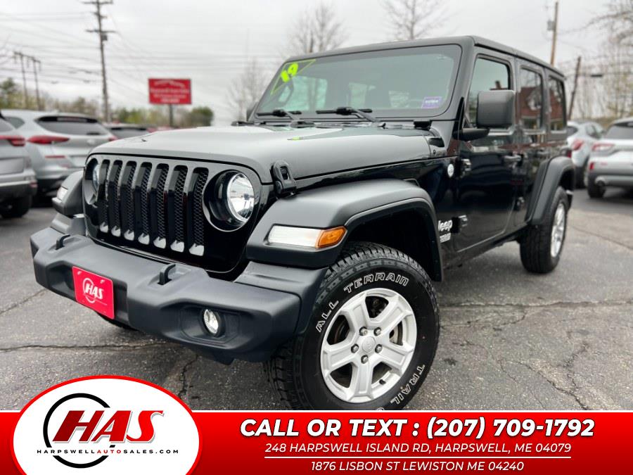 2019 Jeep Wrangler Unlimited Sport S 4x4, available for sale in Harpswell, Maine | Harpswell Auto Sales Inc. Harpswell, Maine