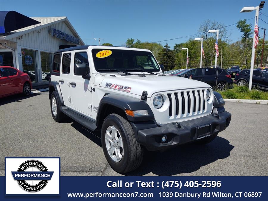 Used Jeep Wrangler Unlimited Sport S 4x4 2019 | Performance Motor Cars Of Connecticut LLC. Wilton, Connecticut