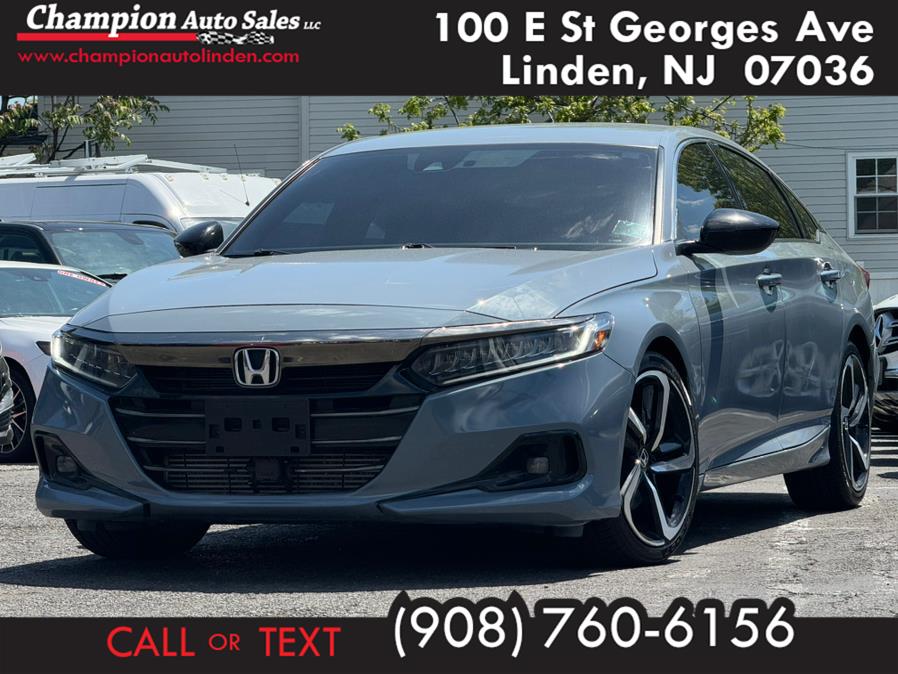 2021 Honda Accord Sedan Sport 1.5T CVT, available for sale in Linden, New Jersey | Champion Auto Sales. Linden, New Jersey