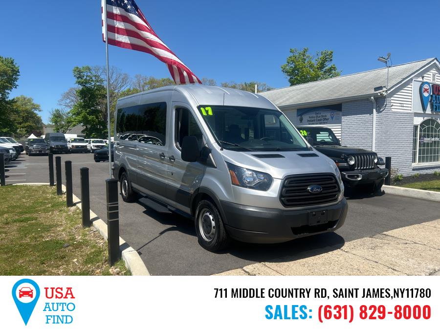 Used Ford Transit Wagon T-350 148" Med Roof XL Sliding RH Dr 2017 | USA Auto Find. Saint James, New York
