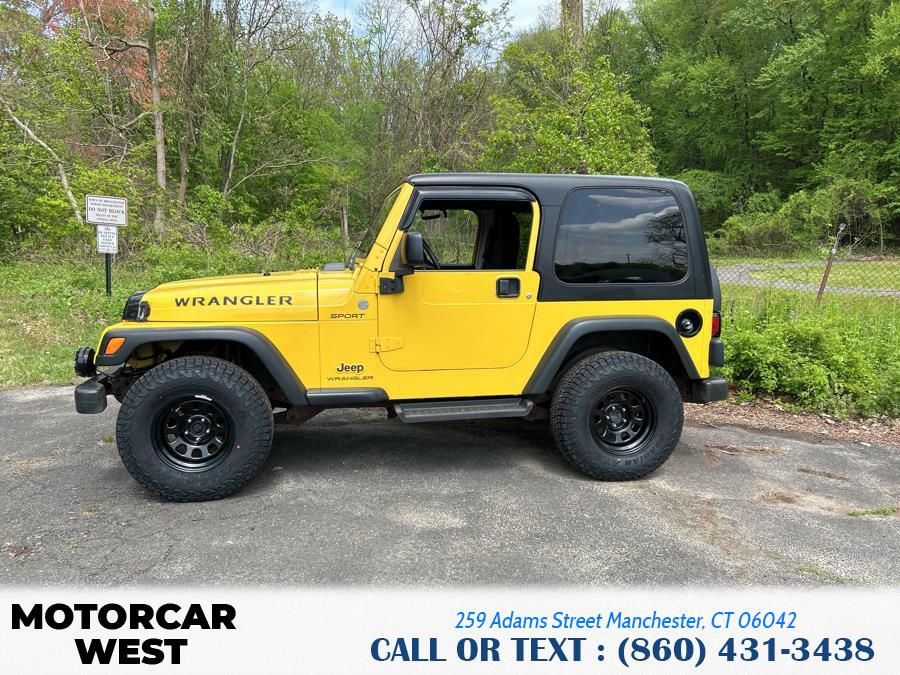 2004 Jeep Wrangler 2dr Sport, available for sale in Manchester, Connecticut | Motorcar West. Manchester, Connecticut