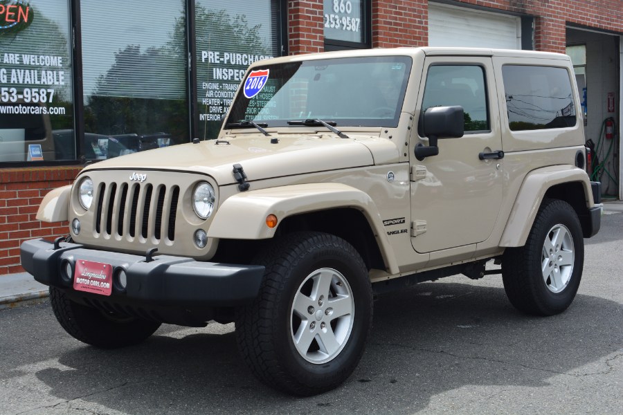 2016 Jeep Wrangler 4WD 2dr Sport, available for sale in ENFIELD, Connecticut | Longmeadow Motor Cars. ENFIELD, Connecticut