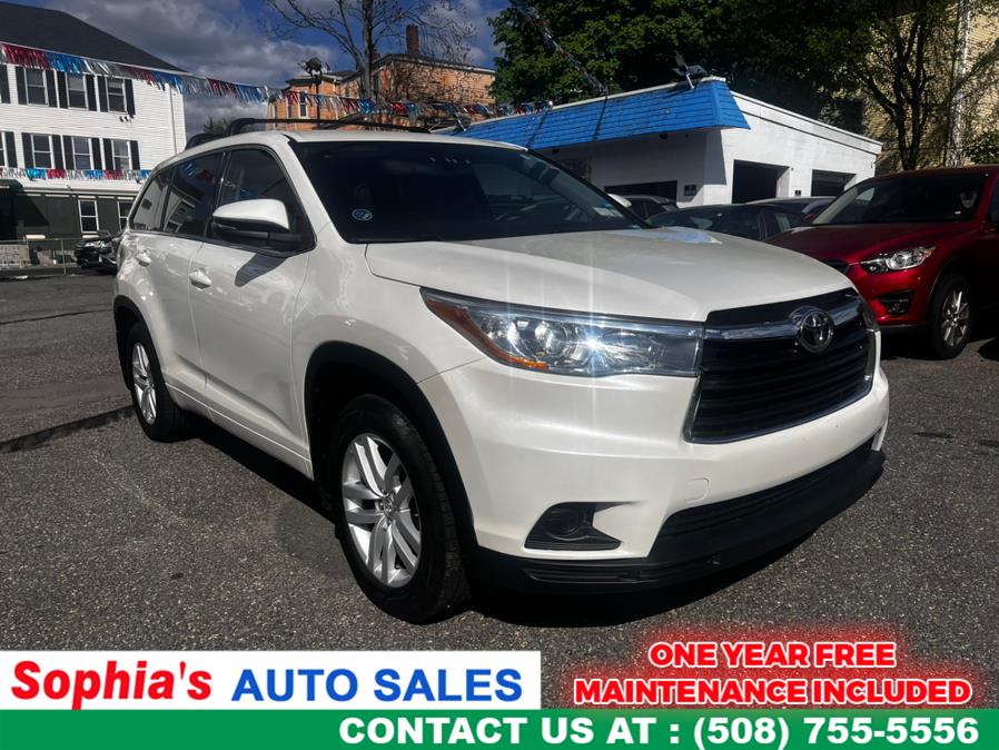 2015 Toyota Highlander AWD 4dr V6 LE (Natl), available for sale in Worcester, Massachusetts | Sophia's Auto Sales Inc. Worcester, Massachusetts