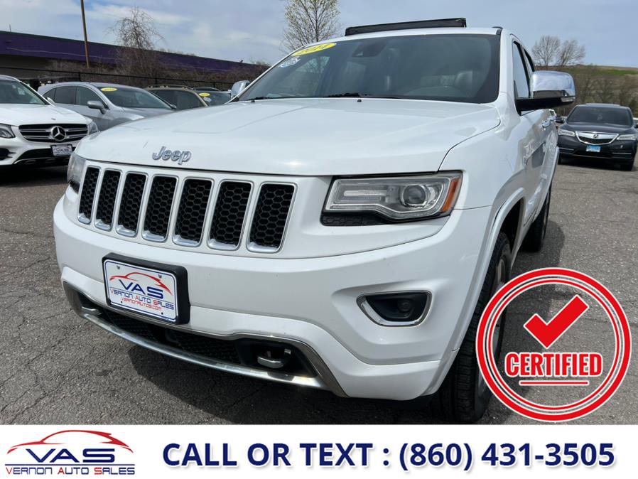 2014 Jeep Grand Cherokee 4WD 4dr Overland, available for sale in Manchester, Connecticut | Vernon Auto Sale & Service. Manchester, Connecticut